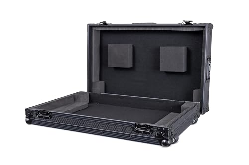 Headliner Low-Profile Flight Case with Wheels for Pioneer DJ XDJ-RX3 (Pitch Black)