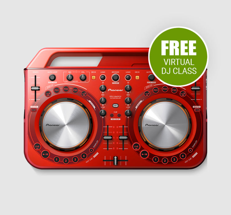 Pioneer DDJ-WeGo 2-R + Free 30 Minutes DJ Class