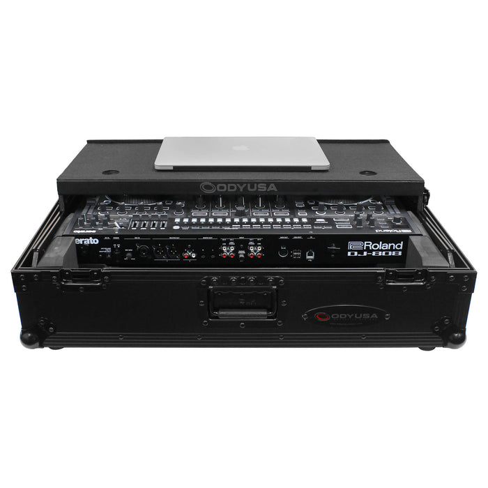 Odyssey Innovative Designs Black Label Glide Case with Wheels for Roland DJ-808 / Denon MC7000 DJ Controller (Open Box)