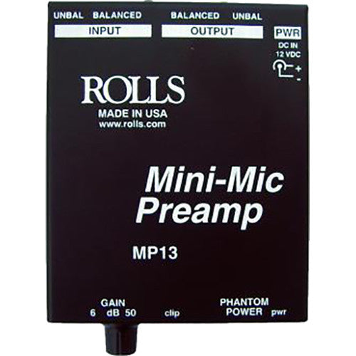 Rolls MP13 Mini-Mic Preamp (Open Box)