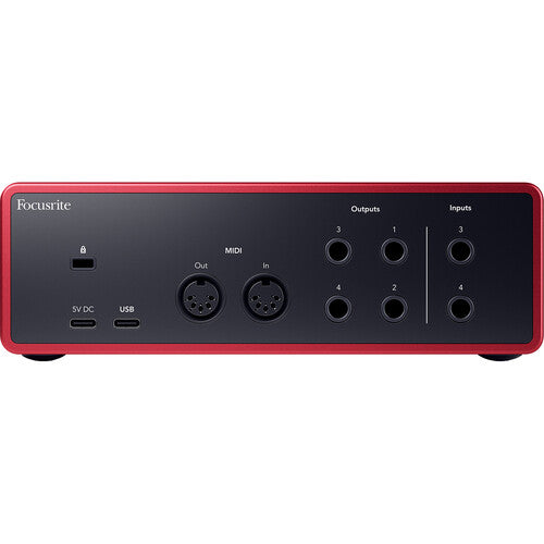 Focusrite Scarlett 4i4 USB-C Audio/MIDI Interface (4th Generation)