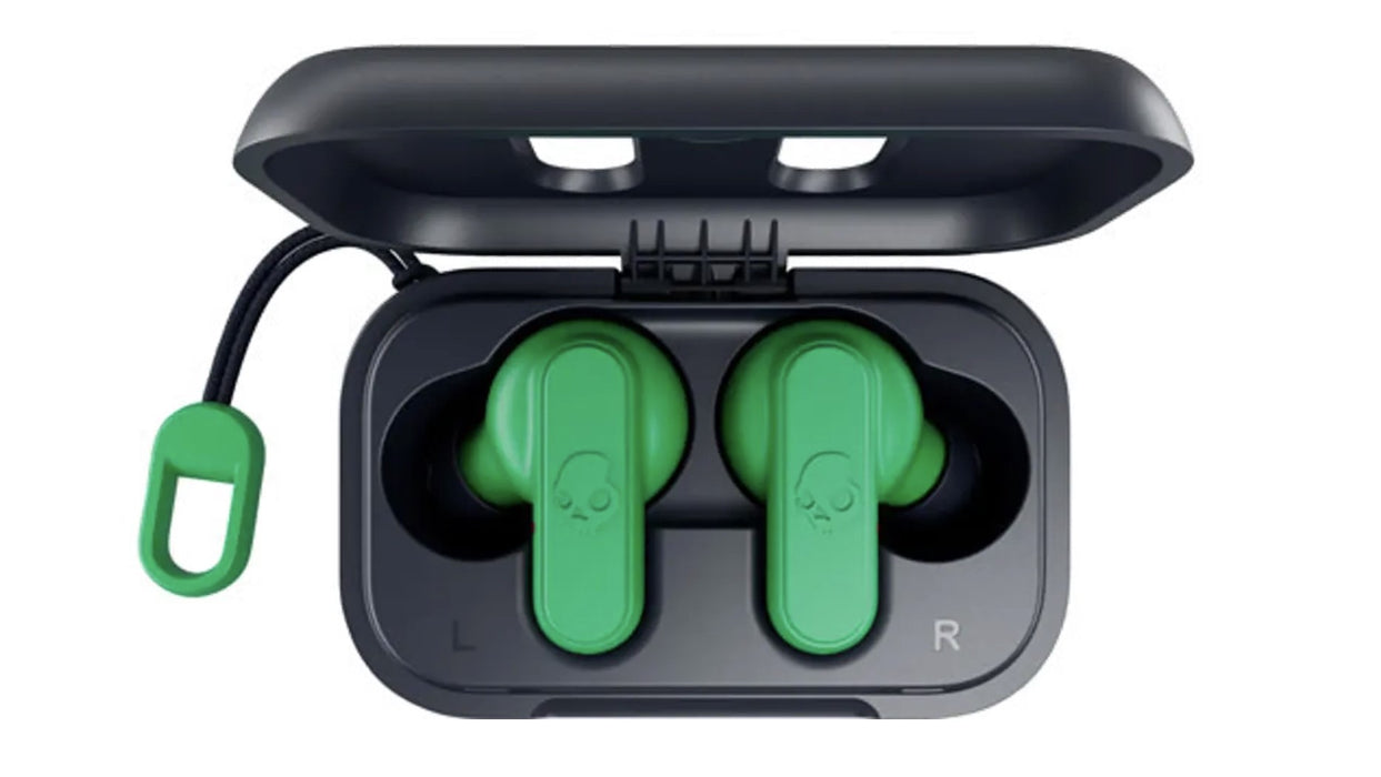 Skullcandy Dime 2 In-Ear Wireless Earbuds with Microphone and Bluetooth - Blue/Green (Open Box)