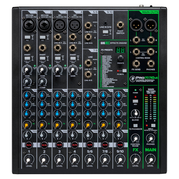 Mackie ProFX10v3 10-Channel Sound Reinforcement Mixer with Built-In FX (Open Box)