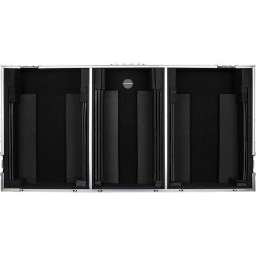 Odyssey Coffin Coffin Flight Case for 10" DJ Mixer and Two Large-Format Media Players (Black & Silver)