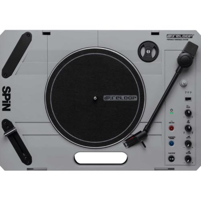 Reloop Spin Portable Turntable with Scratch Vinyl (Open Box)