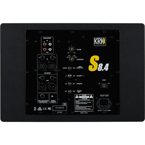 KRK S8.4 Powered Studio Subwoofer (8") - Pair