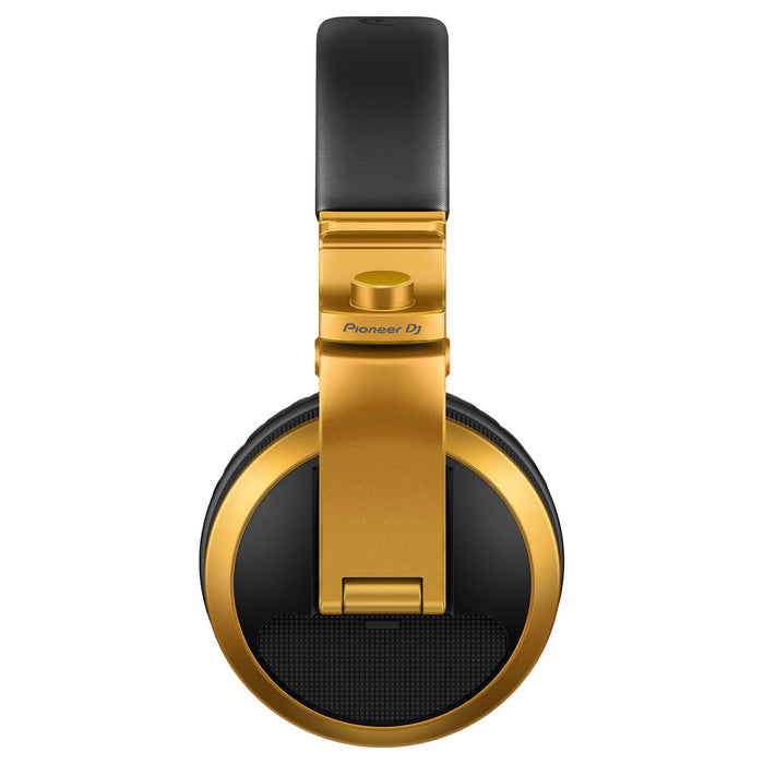 Pioneer DJ HDJ-X5BT-N - Closed-back, Bluetooth-compatible, Circumaural DJ Headphones with 40mm Drivers, 5Hz-30kHz Frequency Range, Detachable Cable, and Carry Pouch - Gold (Open Box)