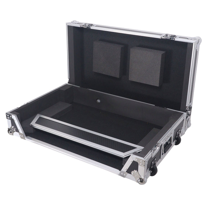 ProX XS-RANEFOURW ATA Flight Style Road Case for RANE Four DJ Controller with 1U Rack Space and Wheels (Open Box)