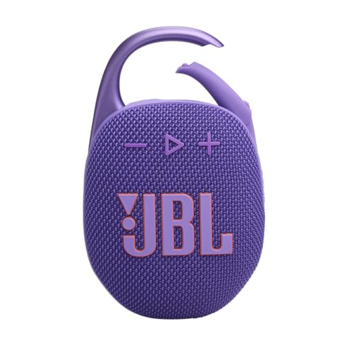 JBL Clip 5 - Ultra-Portable, Waterproof & Dustproof Bluetooth Speaker (Purple)