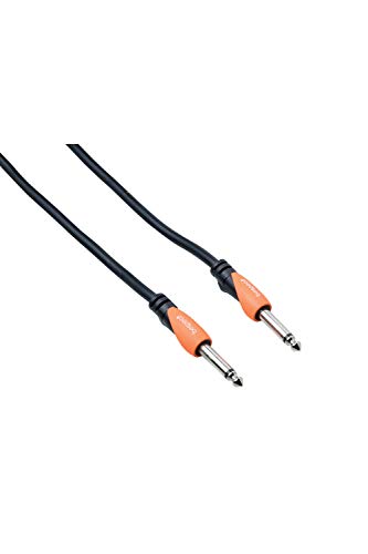Bespeco Instrument Cable, Black & Orange, 15 Feet (SLJJ450)