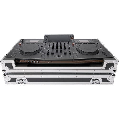 Pioneer DJ OPUS-QUAD Professional 4-Channel All-in-One DJ System (Black) + Magma Road Case with Wheels for Pioneer DJ Opus Quad