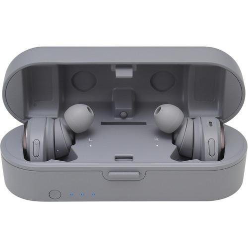 Audio-Technica Consumer ATH-CKR7TW True Wireless In-Ear Headphones (Gray) (Open Box)