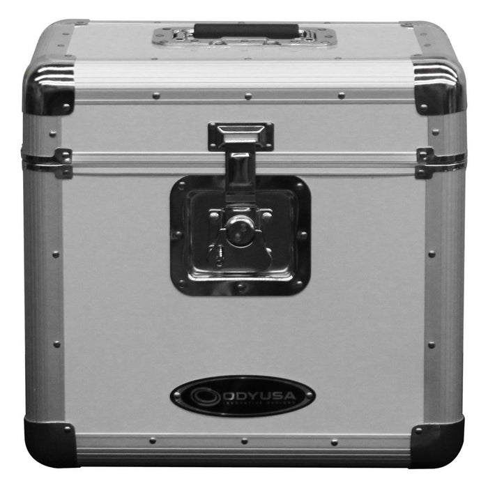 Odyssey Innovative Designs Krom Series KLP2 Stackable Record/Utility Case (Silver) (Open Box)