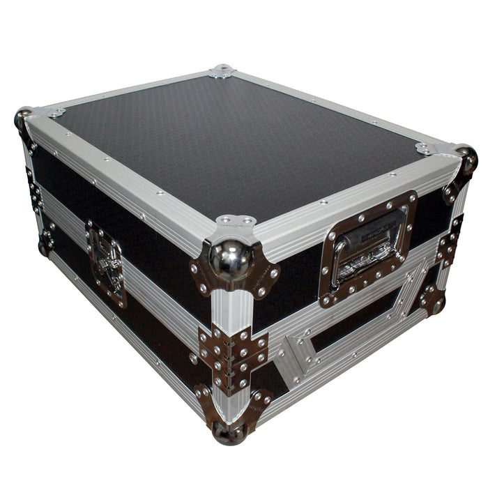 ProX XS-M12LT Mixer ATA Flight Hard Case for Large Format 12" Universal DJ Mixer with Laptop Shelf