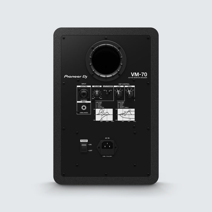 Pioneer DJ VM-70 6.5 Inch Active Monitor Speaker (Black) (Open Box)