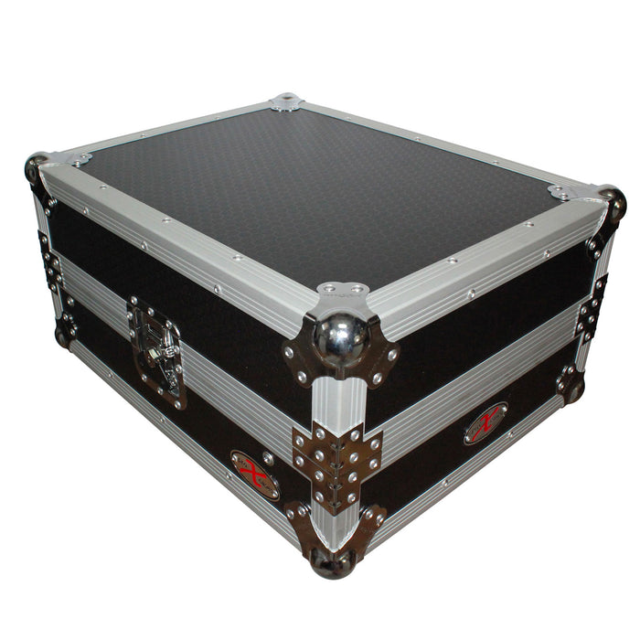 ProX XS-M12LT Mixer ATA Flight Hard Case for Large Format 12" Universal DJ Mixer with Laptop Shelf