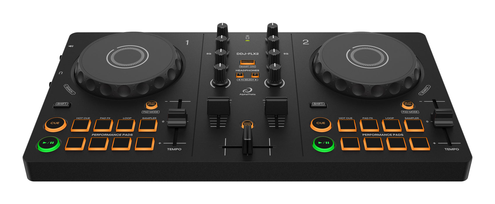 AlphaTheta DDJ-FLX2 Compact 2-Channel DJ Controller