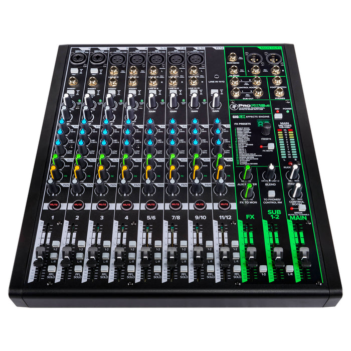 Mackie ProFXv3 Series, 12-Channel Professional Effects Mixer with USB, Onyx Mic Preamps and GigFX effects engine - Unpowered (ProFX12v3) (Open Box)