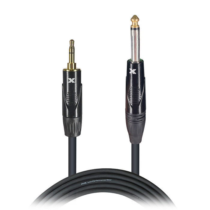 ProX 10 Ft. Unbalanced TRS-M Mini 1/8" to TS-M High Performance Audio Cable