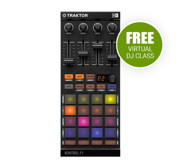 Native Instruments Traktor Kontrol F1 + Free 30 Minutes DJ Class