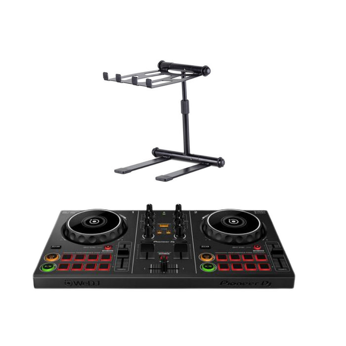 Pioneer DJ DDJ 200 Smart DJ Controller + Headliner Noho Laptop Stand (Open Box)