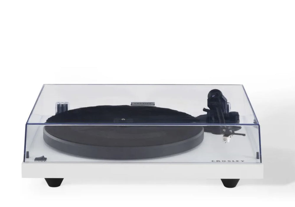 Crosley C6B-WH Belt-Drive Bluetooth Turntable Record Player with Adjustable Tone Arm, White