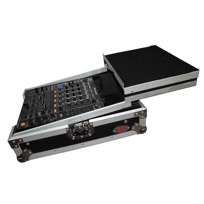 ProX XS-M12LT Mixer ATA Flight Hard Case for Large Format 12" Universal DJ Mixer with Laptop Shelf