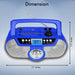 Technical Pro Battery Powered Boombox BOOMBLUE2U