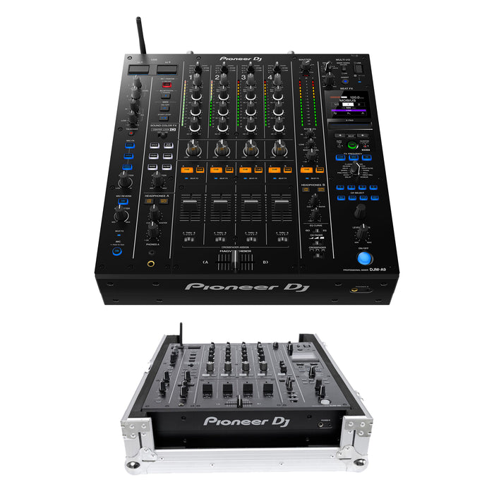 Pioneer DJ DJM-A9 4-Channel Digital Pro-DJ Mixer with Bluetooth (Black) + Headliner Los Angeles Headliner DJM-A9 Flight Case