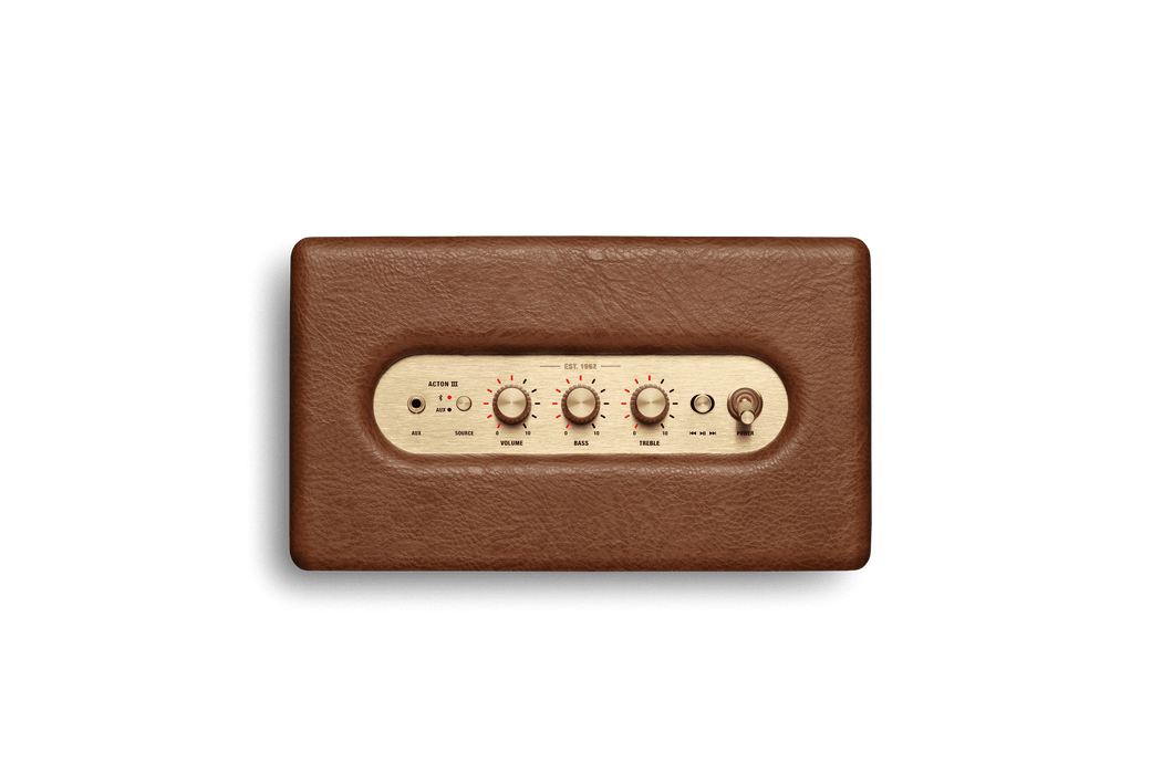 Marshall Acton III Bluetooth Home Speaker, Brown