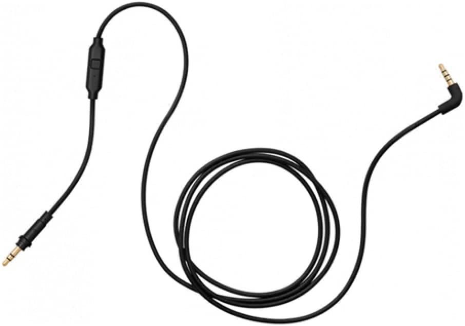AIAIAI TMA-2 Modular Headphone Cable C01 - Straight w/ 1 button mic - black - 3mm - 1.2m / 3.9 feet (Open Box)