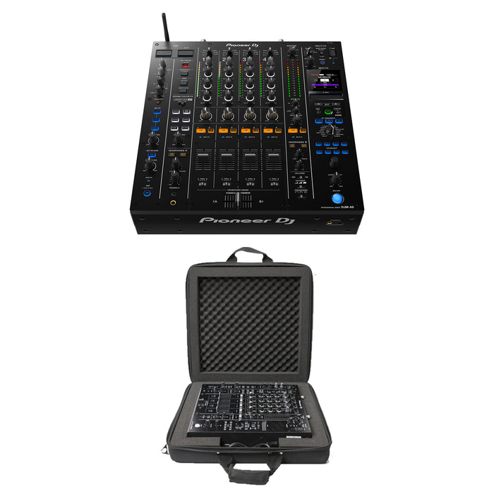 Pioneer DJ DJM-A9 4-Channel Digital Pro-DJ Mixer with Bluetooth (Black) + Magma Bags CTRL Case for DJM-A9 and DJM-V10 Mixers