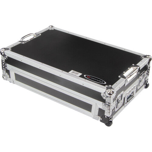 Odyssey DDJ-FLX10 Flight Case with Glide-Style Laptop Platform and Corner Wheels (Black/Silver) (Open Box)