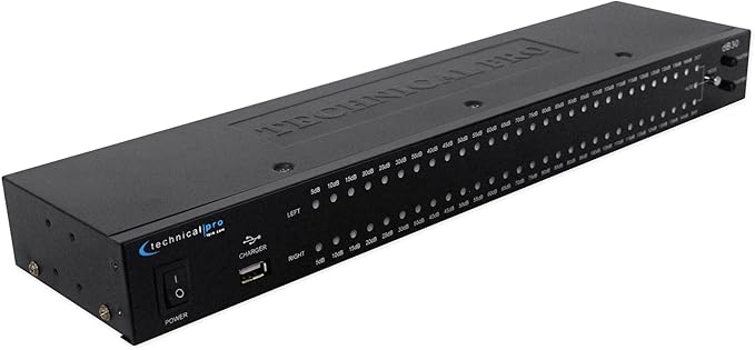 Technical Pro DB30 1U Rack Mount dB Display with Power Supply (No Box)