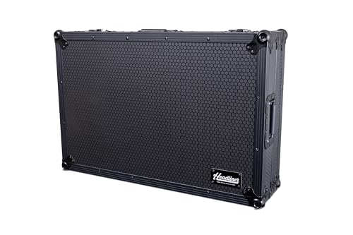 Headliner Low-Profile Flight Case with Wheels for Pioneer DJ XDJ-RX3 (Pitch Black)