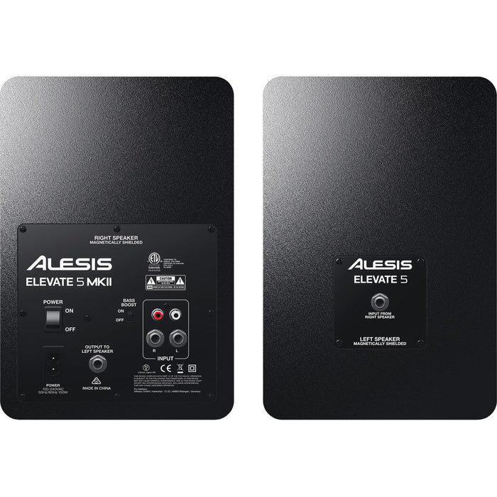 Alesis Elevate 5 MKII - 5" Two-Way Active Desktop Studio Monitors (Pair) (Open Box)