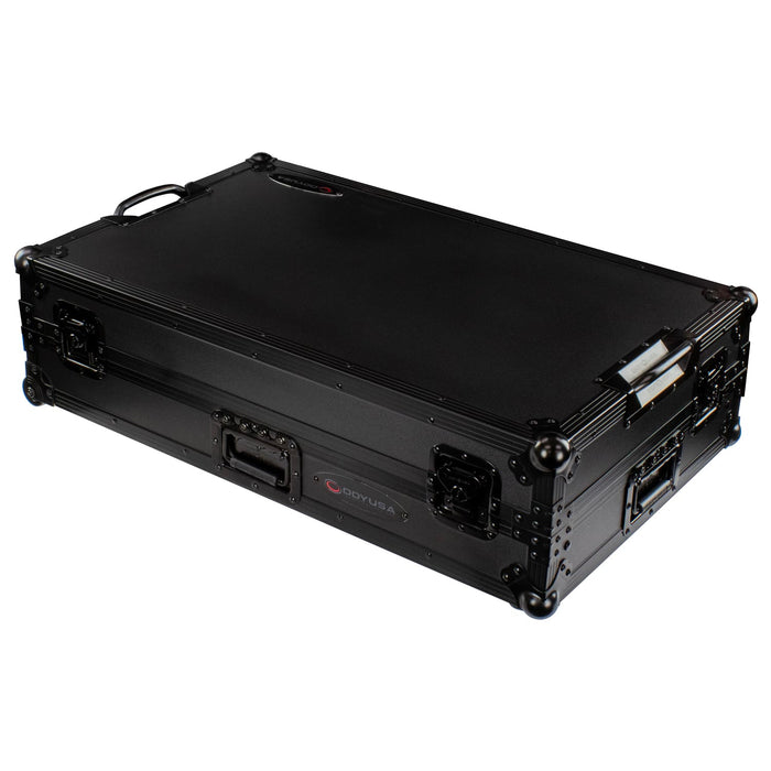 RANE FOUR Black Label 1U Flight Case with Glide Style Laptop Platform and Wheels (Open Box)