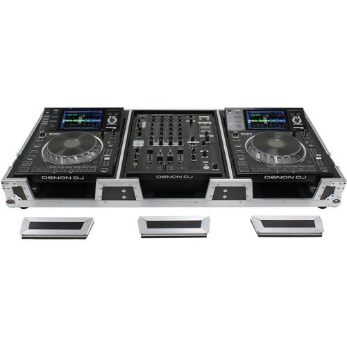 Odyssey Innovative Designs DJ Coffin for Two Large Format Tabletop CD/Media Players (Open Box)