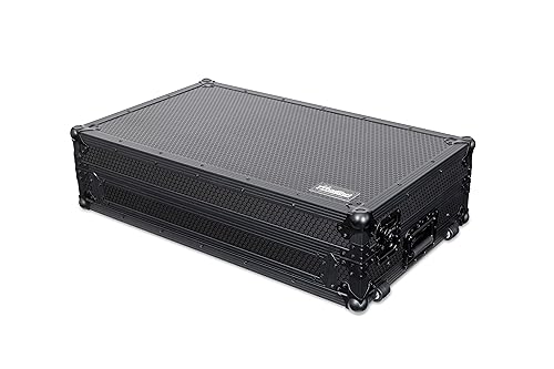 Headliner Pitch Black Flight Case with Laptop Platform and Wheels for RANE DJ FOUR and DJ PERFORMER (Black)