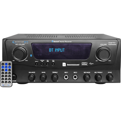 Technical Pro RXM7BT Stereo Audio Receiver (Open Box)