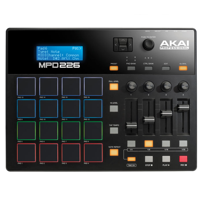 Akai Professional MPD226 16-Pad MIDI Controller (Open Box)