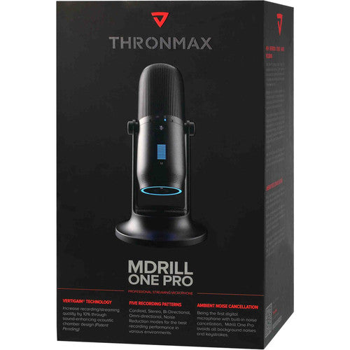 THRONMAX MDrill One Pro USB Microphone (Jet Black) (Open Box)