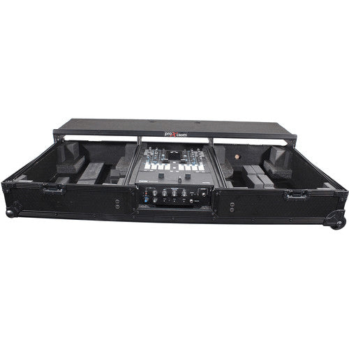 ProX DJ Coffin Flight Case for RANE DJ Seventy-Two Mixer and Two Turntables (Black on Black) (Open Box)