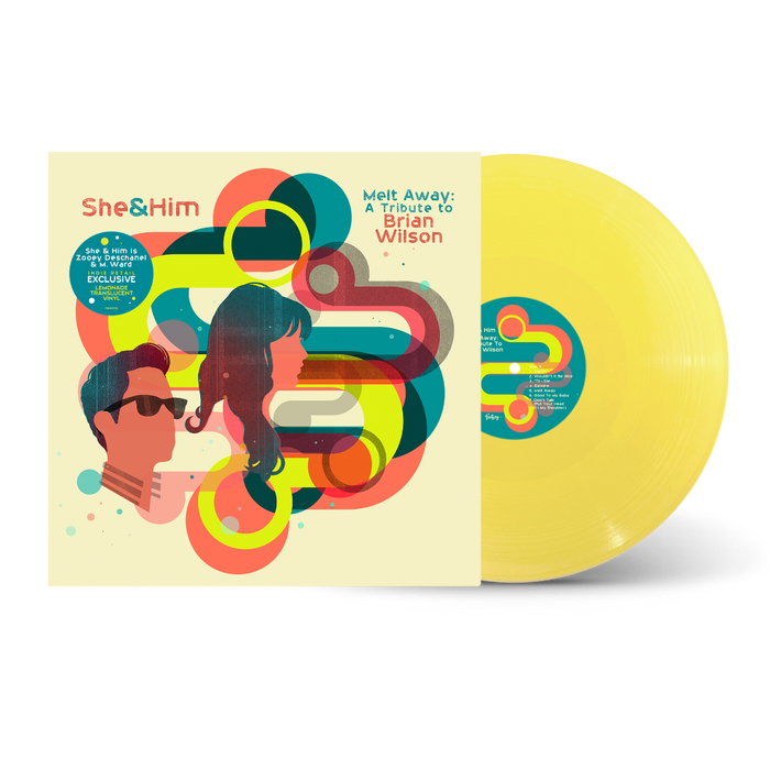 She & Him Melt Away: A Tribute To Brian Wilson (Limited Edition, Translucent Lemonade Colored Vinyl, Indie Exclusive)