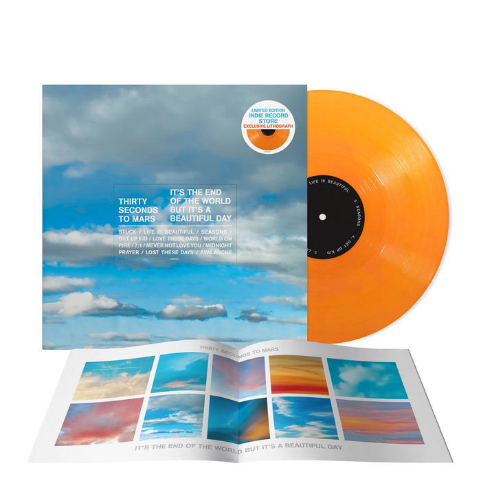 Thirty Seconds To Mars It's The End Of The World But It's A Beautiful Day [Tangerine LP] [Alternate Cover]