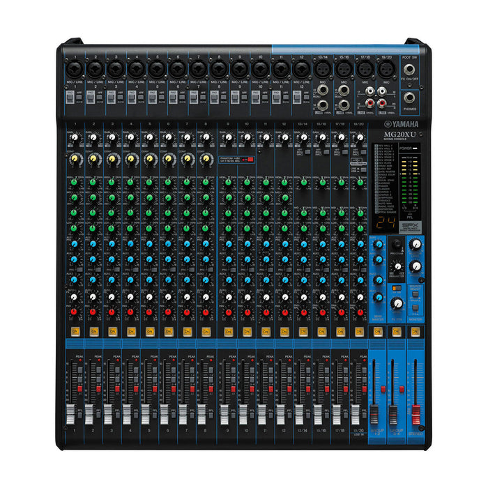 Yamaha MG20XU 20-Input Mixer with Built-In FX & 2-In/2-Out USB Interface