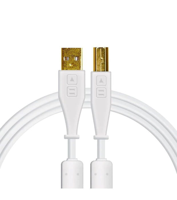 Chroma Cables: Audio Optimized USB Cables - White Straight