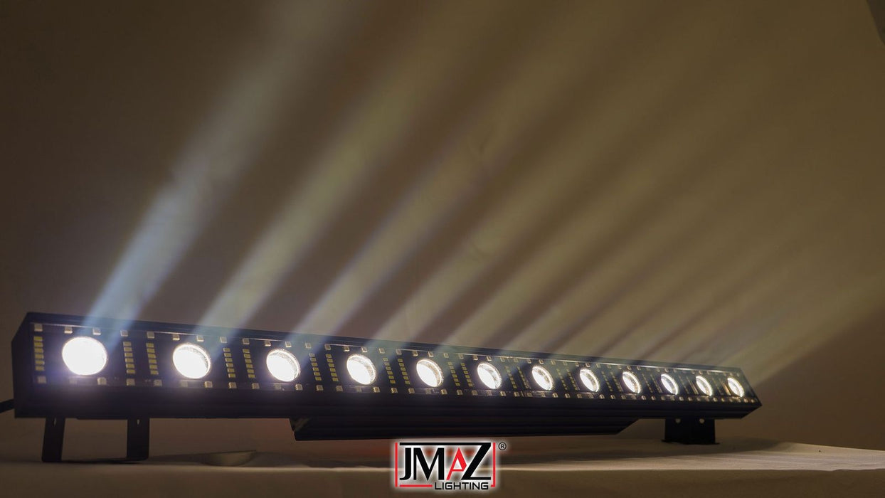 JMAZ JZ1021 Light Bar PIXL FX BAR 5050, LED Effect Bar With 12 Warm White, 96 Tri-Color, and 144 Ultra White LEDs - Rock and Soul DJ Equipment and Records