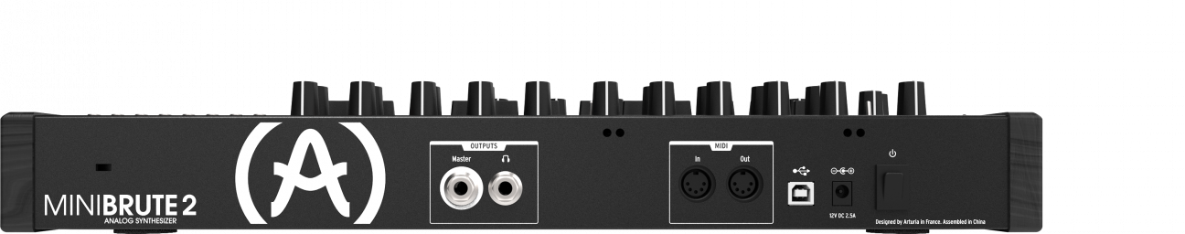 Arturia MiniBrute 2 Special Edition Noir Semi-Modular Monophonic Analog Synthesizer (Black)