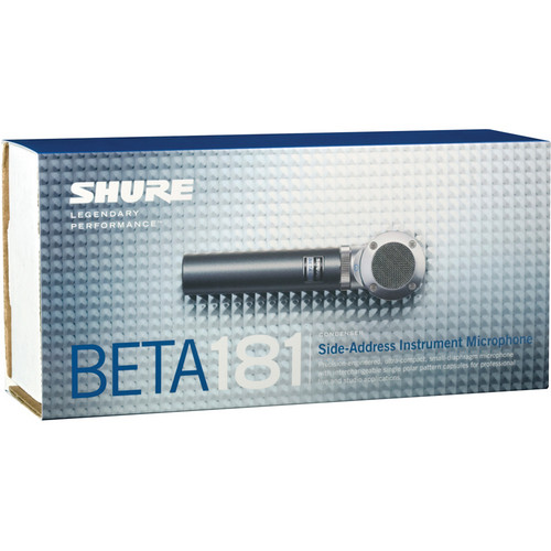 Shure BETA 181/BI Figure 8 Compact Side-Address Instrument Microphone - Rock and Soul DJ Equipment and Records